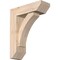 Ekena Millwork Thorton Slat Smooth Bracket w/ Offset Brace, Douglas Fir, 5 1/2"W x 16"D x 20"H BKT0604X16X20THR06SDF - alternate 1